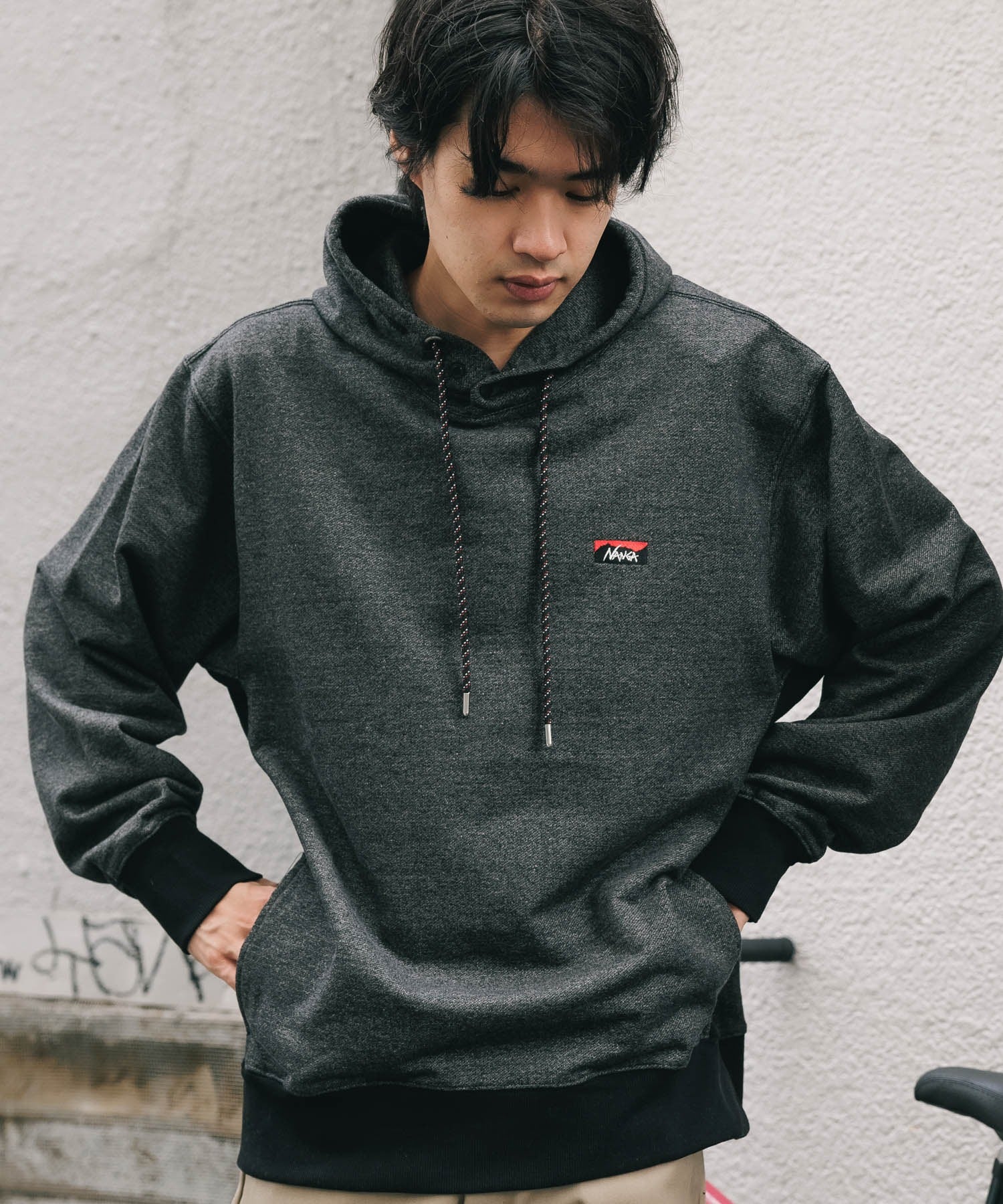 ECO HYBRID MINI BOX LOGO EMBROIDERY SWEAT HOODIE