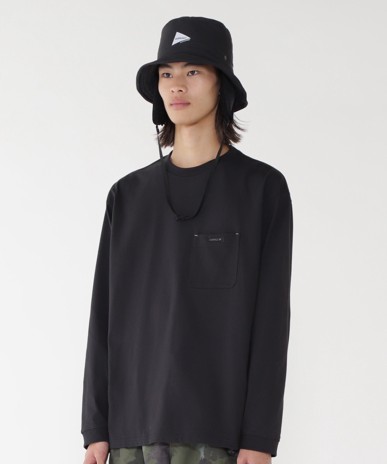 and wander×Gramicci Nylon Bucket Hat