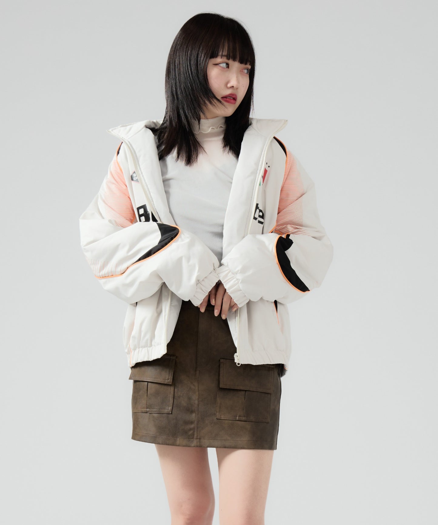 Chick  / Game Shirt like Padding Jacket  ゲームシャツ風 中綿ジャケット