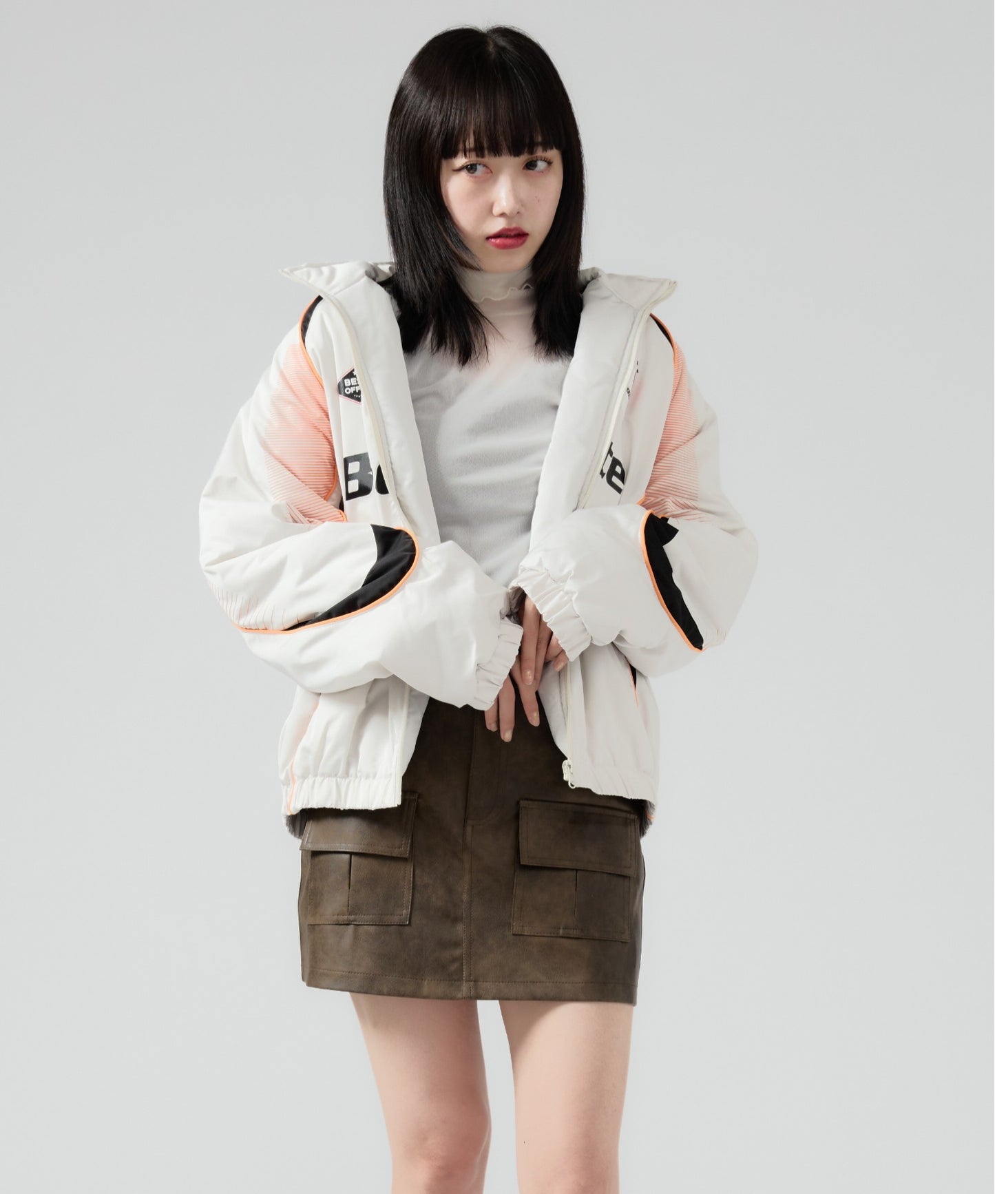 Chick  / Game Shirt like Padding Jacket  ゲームシャツ風 中綿ジャケット