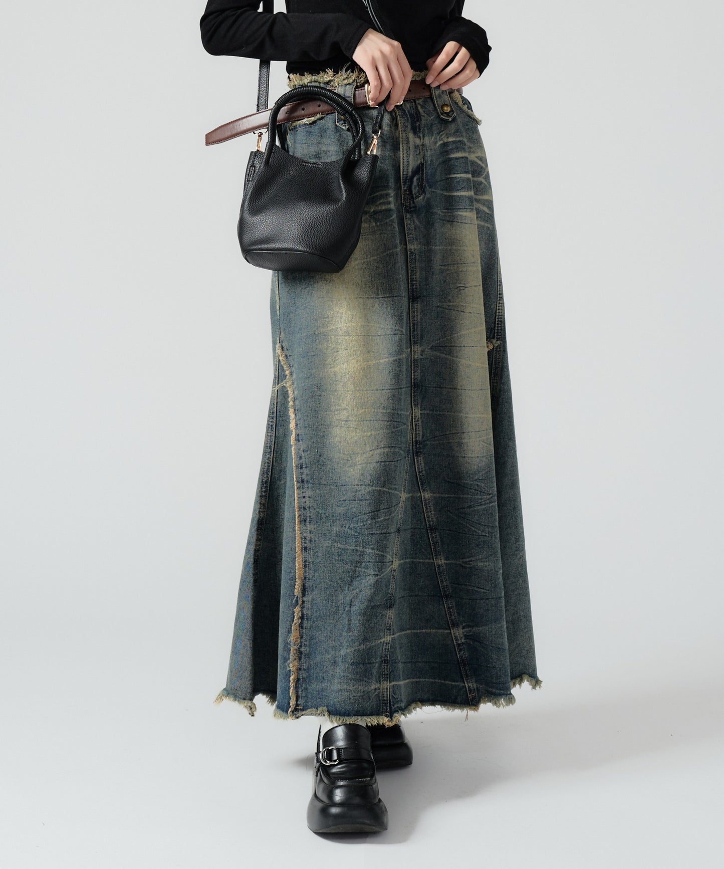 Chick / Vintage Like Denim Mermaid Skirt  ヴィンテージ風デニムマーメイドスカート