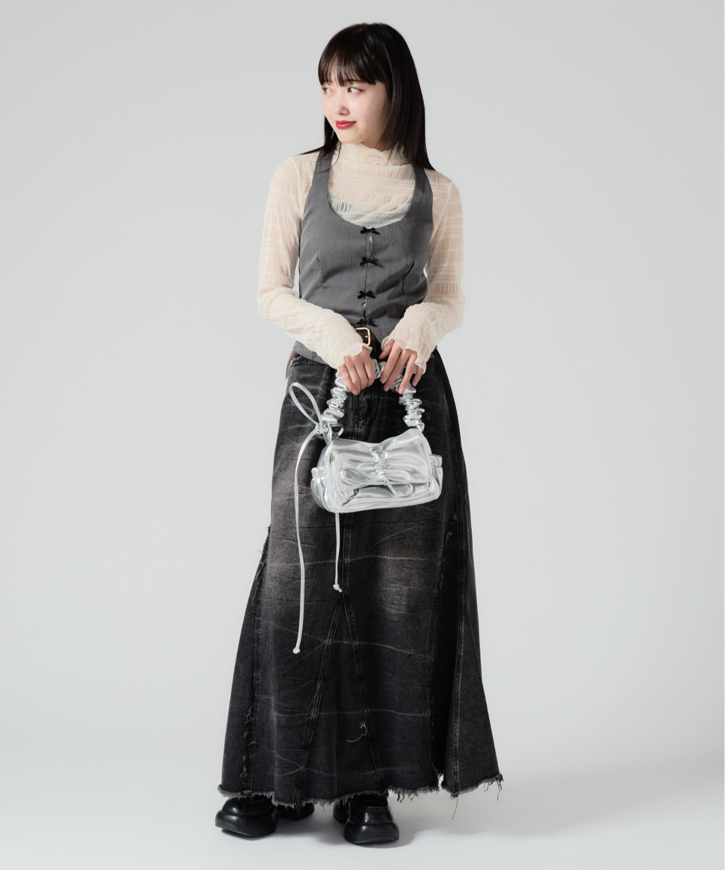 Chick / Vintage Like Denim Mermaid Skirt  ヴィンテージ風デニムマーメイドスカート