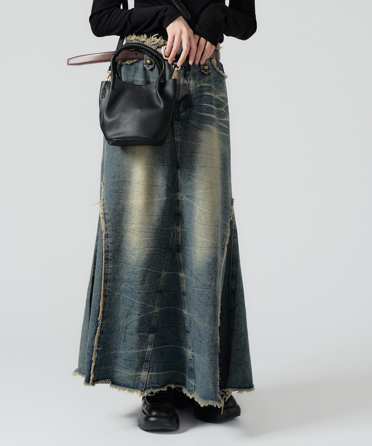 Chick / Vintage Like Denim Mermaid Skirt  ヴィンテージ風デニムマーメイドスカート