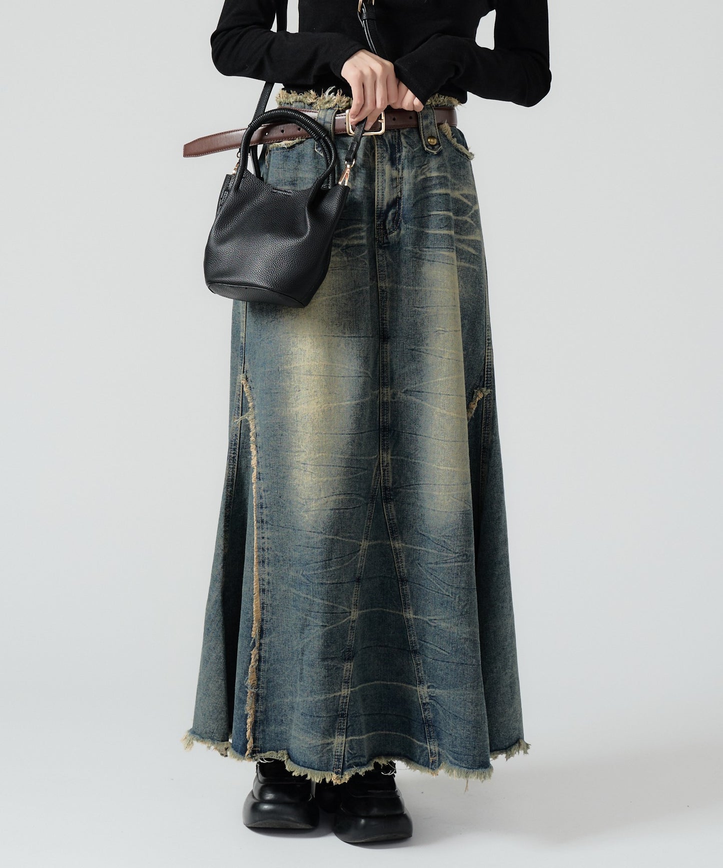 Chick / Vintage Like Denim Mermaid Skirt  ヴィンテージ風デニムマーメイドスカート