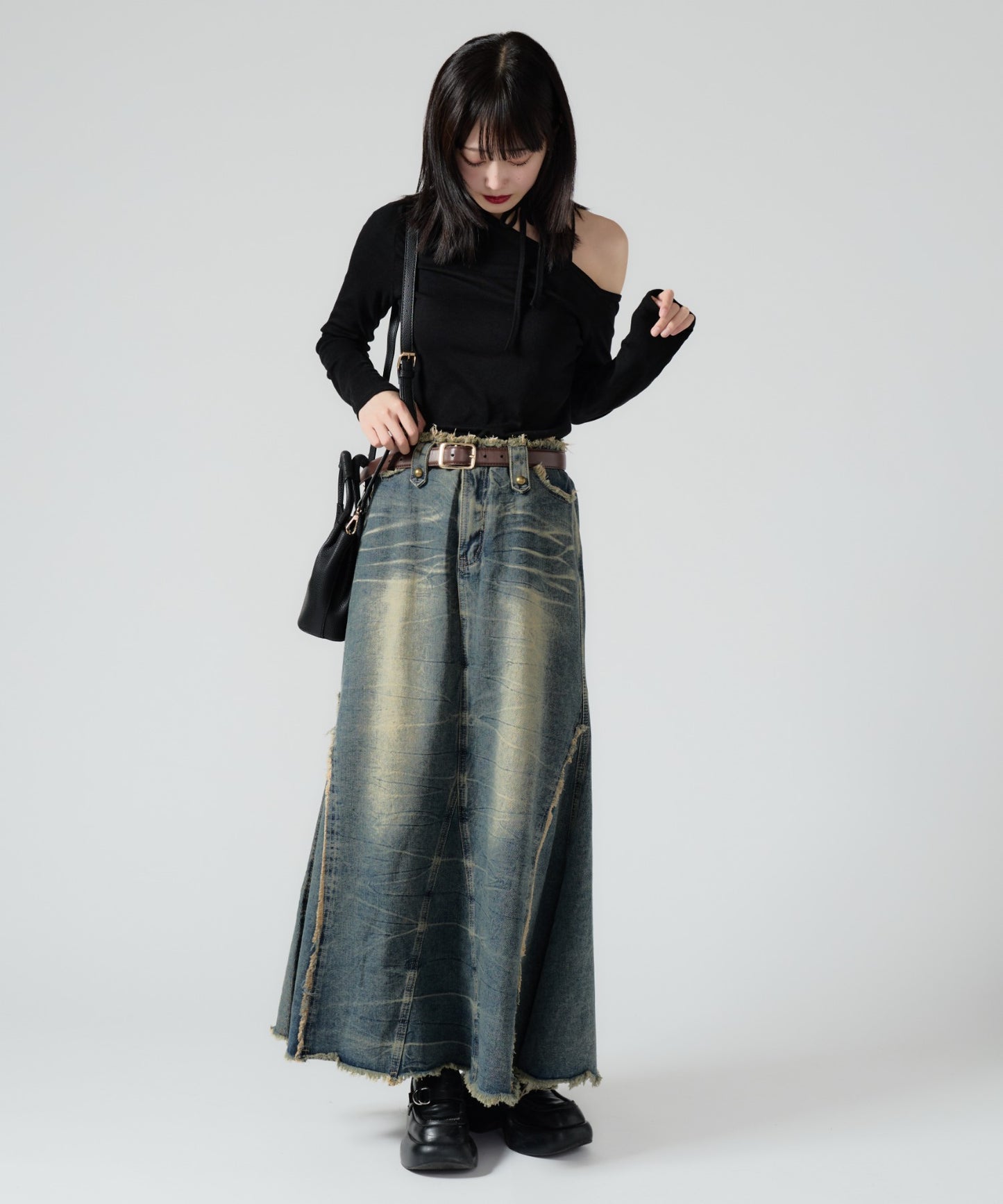 Chick / Vintage Like Denim Mermaid Skirt  ヴィンテージ風デニムマーメイドスカート