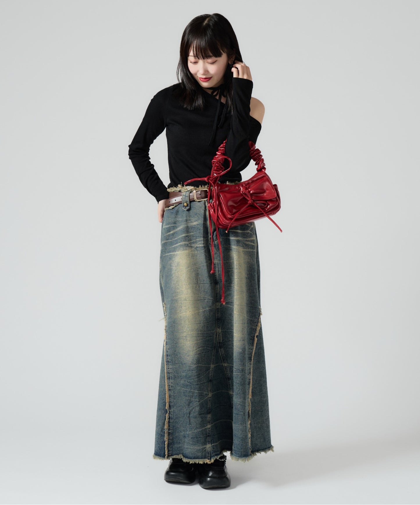 Chick / Vintage Like Denim Mermaid Skirt  ヴィンテージ風デニムマーメイドスカート