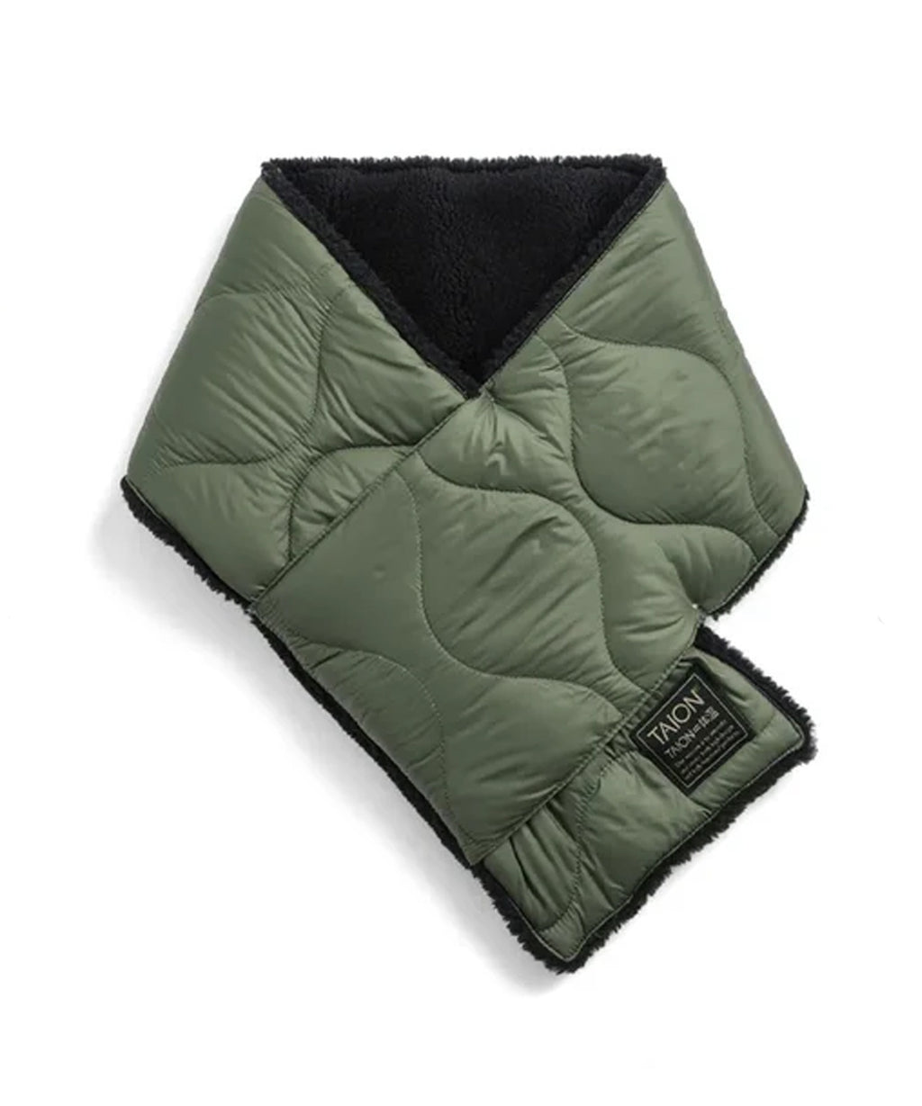 TAION / MILITARY REVERSIBLE DOWN SCARF(SOFT SHELL)