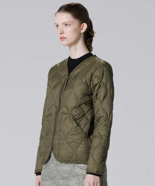 TAION / MILITARY V NECK W-ZIP DOWN JKT