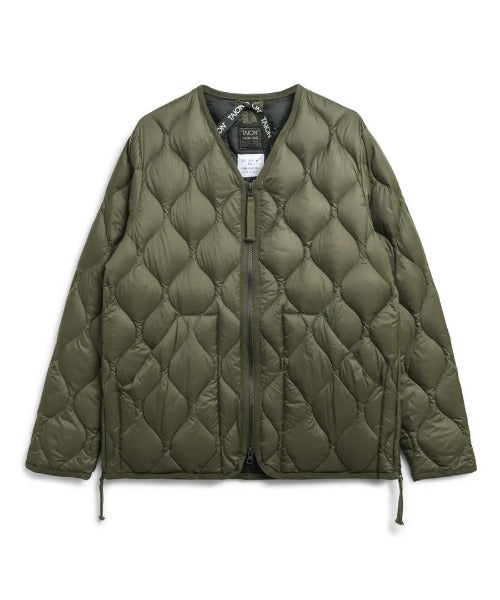 TAION / MILITARY V NECK W-ZIP DOWN JKT