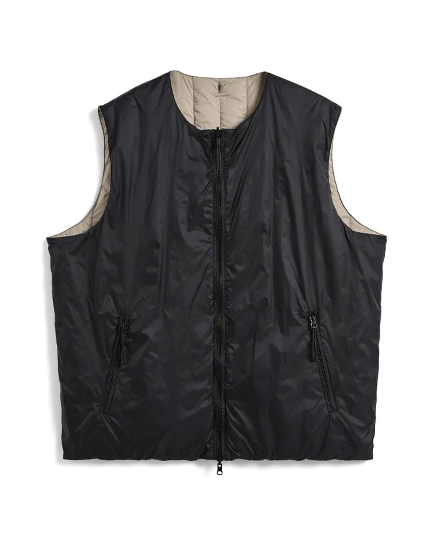 REVERSIBLE CHINA BUTTON INNER DOWN VEST