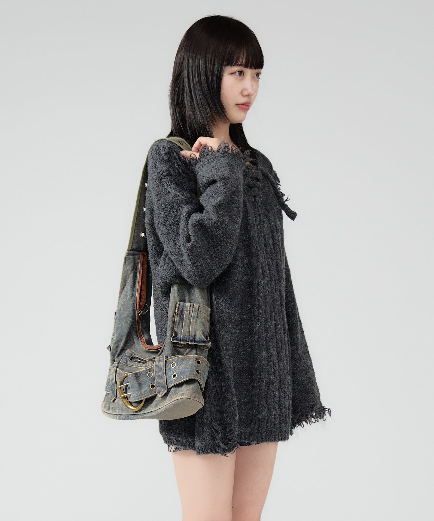 Chick / Vintage Like Denim Shoulder Bag デニムショルダーバッグ