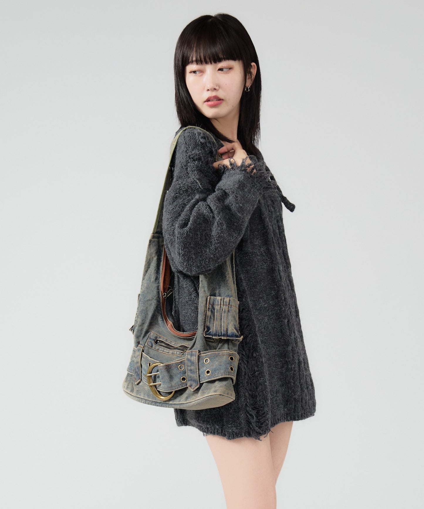 Chick / Vintage Like Denim Shoulder Bag デニムショルダーバッグ