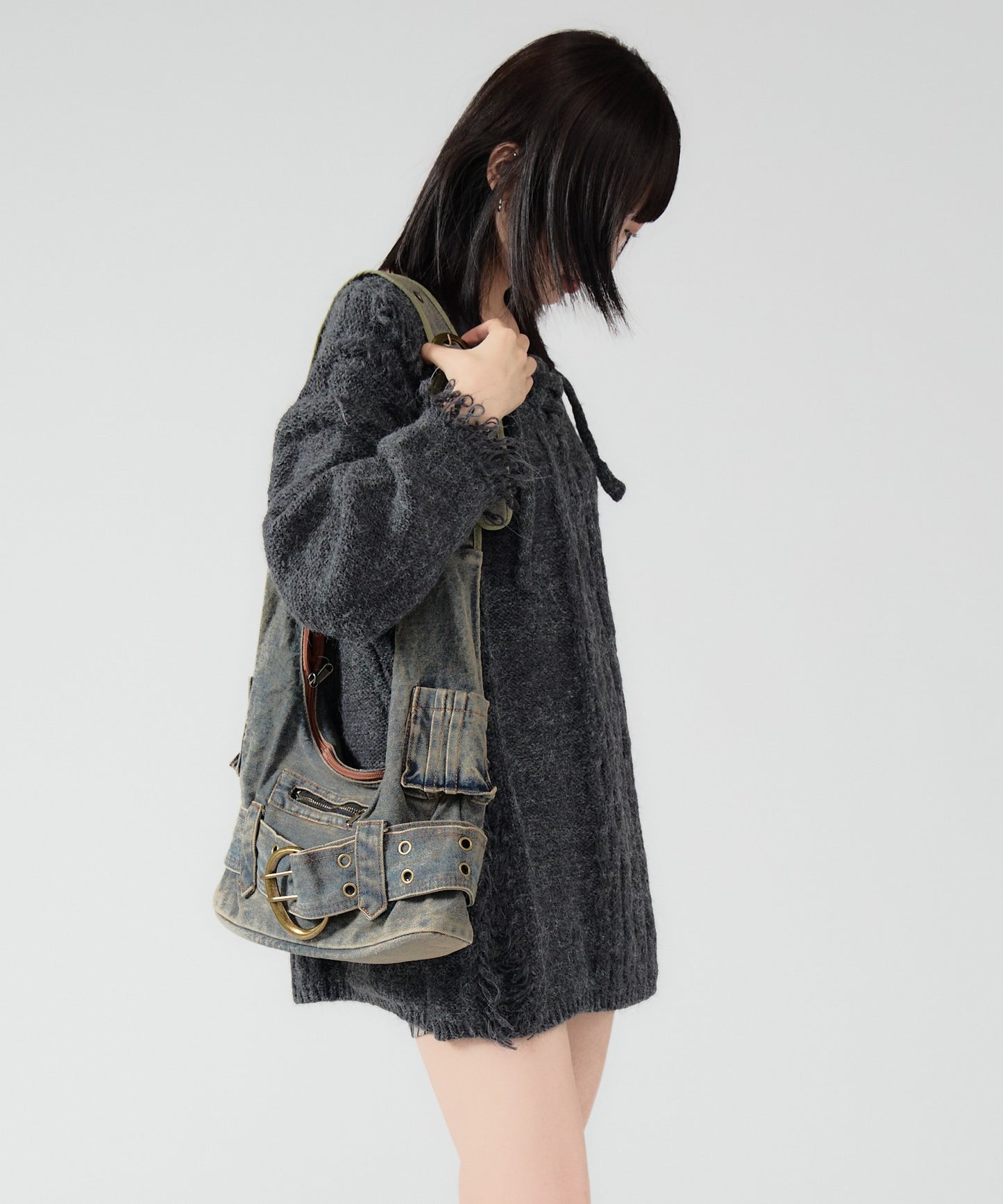 Chick / Vintage Like Denim Shoulder Bag デニムショルダーバッグ