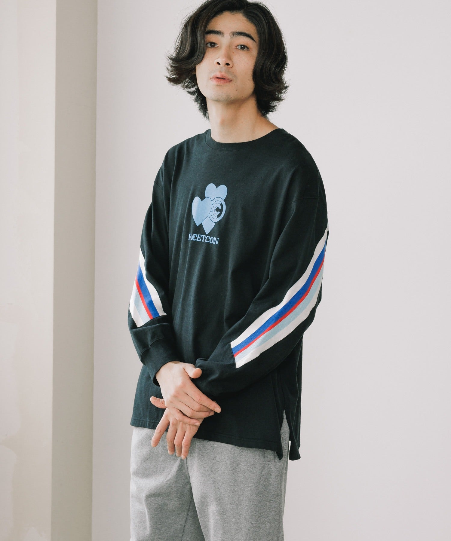 FACETASM×COIN PARKING DELIVERY LOVE RIB LONG TEE