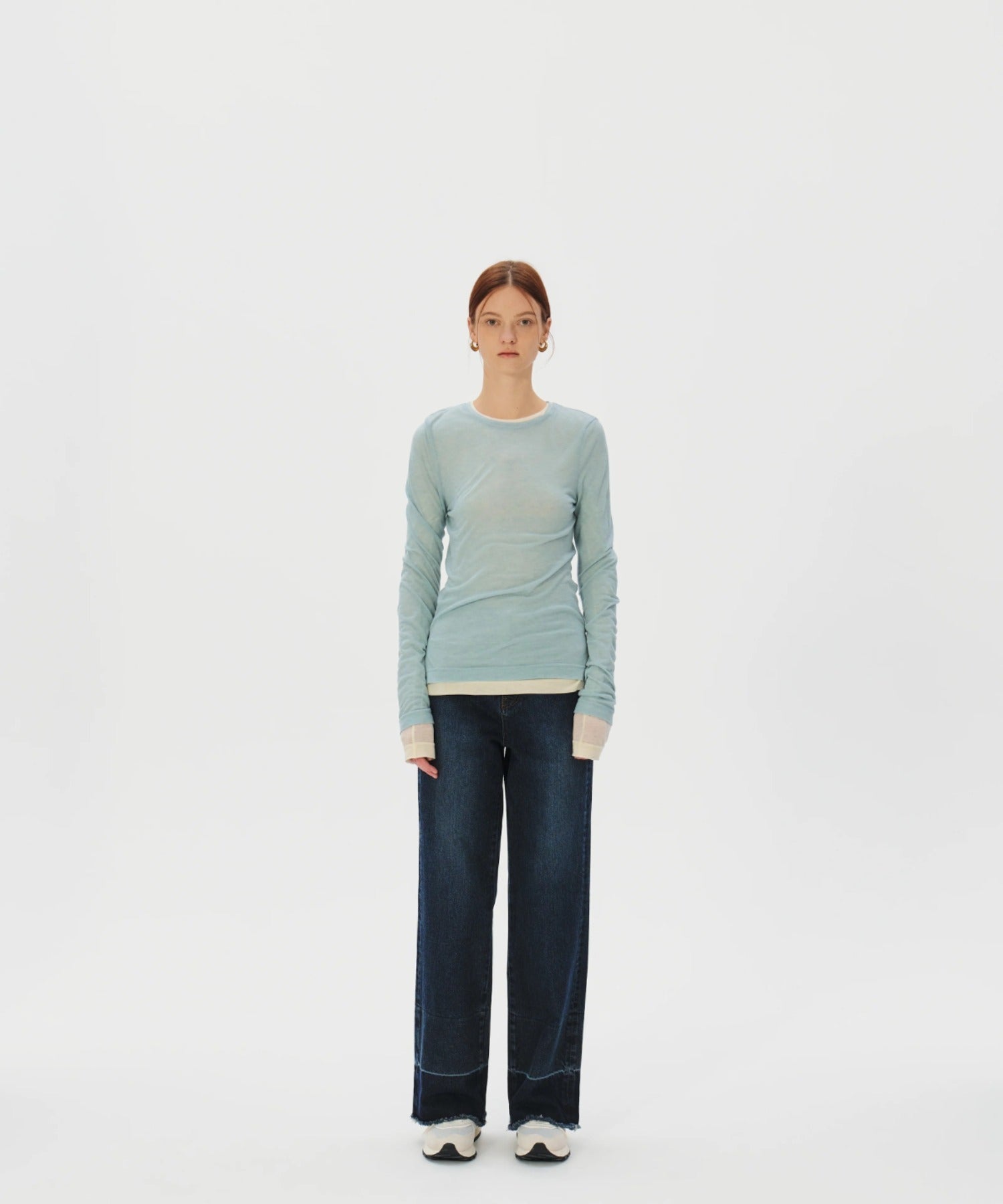 KUME / Basic Tencel Layering T-shirt / ロングスリーブ Ｔシャツ