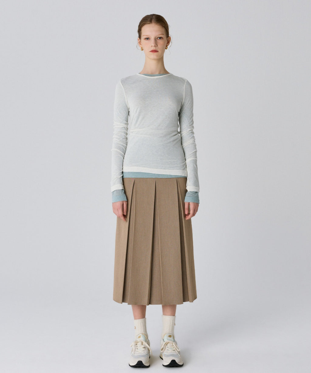 KUME / Basic Tencel Layering T-shirt / ロングスリーブ Ｔシャツ