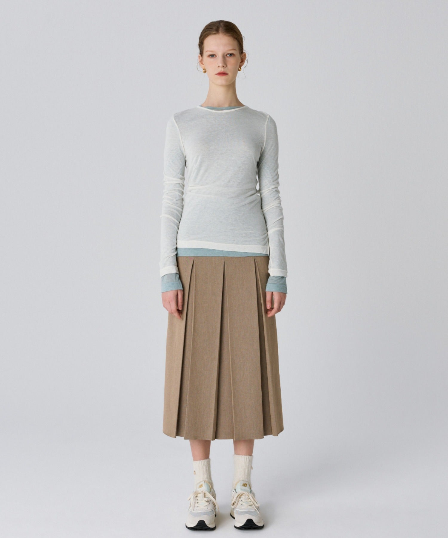 KUME / Basic Tencel Layering T-shirt / ロングスリーブ Ｔシャツ