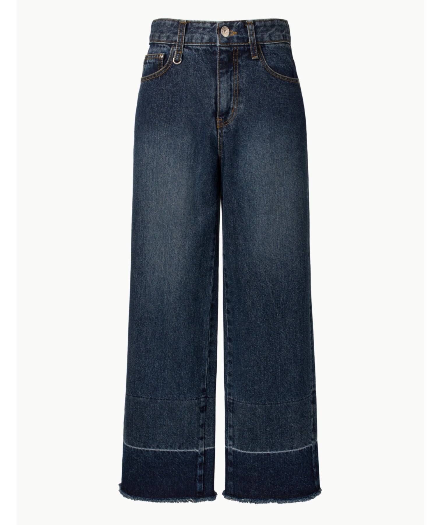 KUME / Lower Hem Washed Semi-Wide Denim Pants デニム パンツ