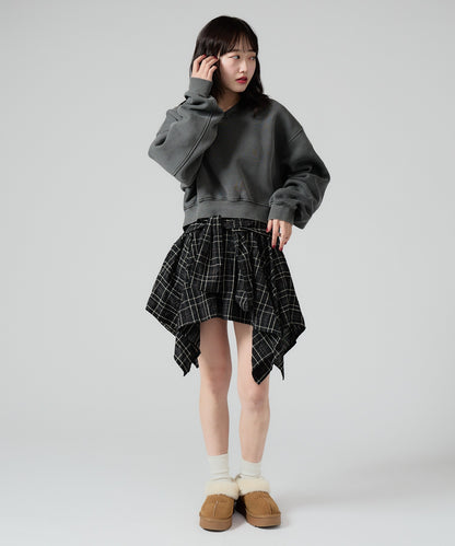 Chick / Vintage Like Short V-neck Sweat ヴィンテージ風 ショート丈Vネックスウェット