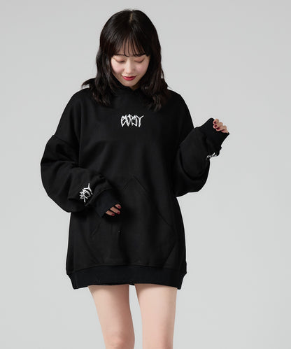 Chick / Zipper Design Pull Over Hoodie ジッパーデザインプルオーバーパーカー