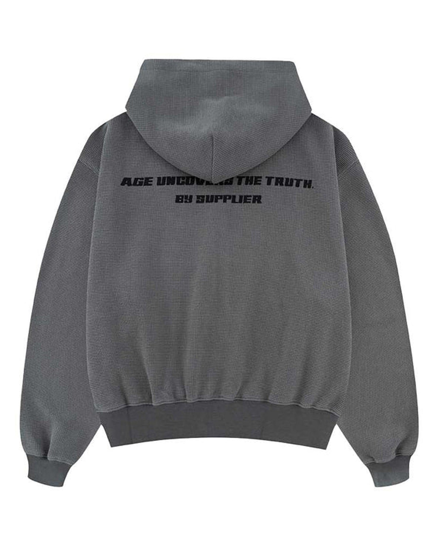 SUPPLIER × AGE FACTORY Waffle Zip Hoodie