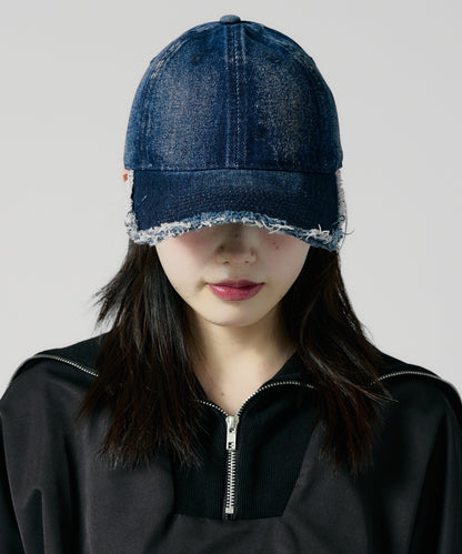 Chick / Damage processing Denim Cap ヴィンテージ風デニムキャップ