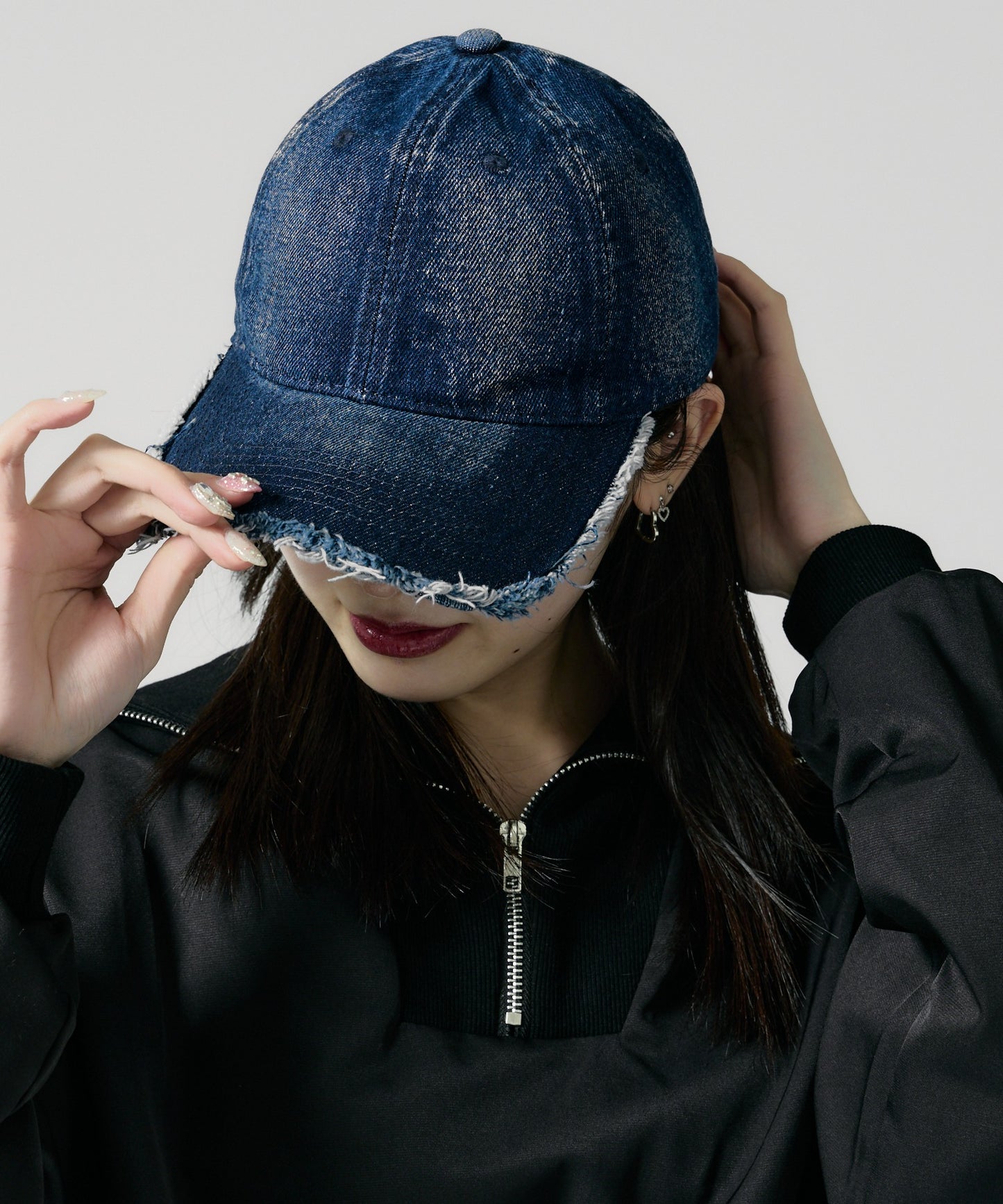 Chick / Damage processing Denim Cap ヴィンテージ風デニムキャップ