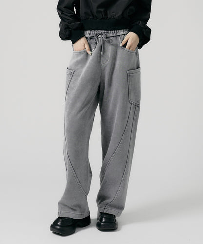 Chick / Vintage Like Cargo Sweatpants 洗い加工風 カーゴスウェットパンツ