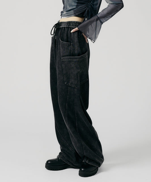 Chick / Vintage Like Cargo Sweatpants 洗い加工風 カーゴスウェットパンツ