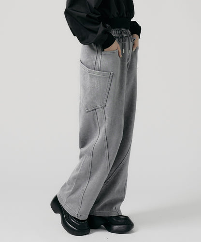 Chick / Vintage Like Cargo Sweatpants 洗い加工風 カーゴスウェットパンツ