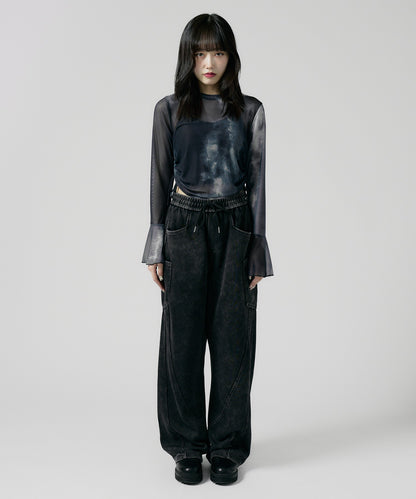 Chick / Vintage Like Cargo Sweatpants 洗い加工風 カーゴスウェットパンツ