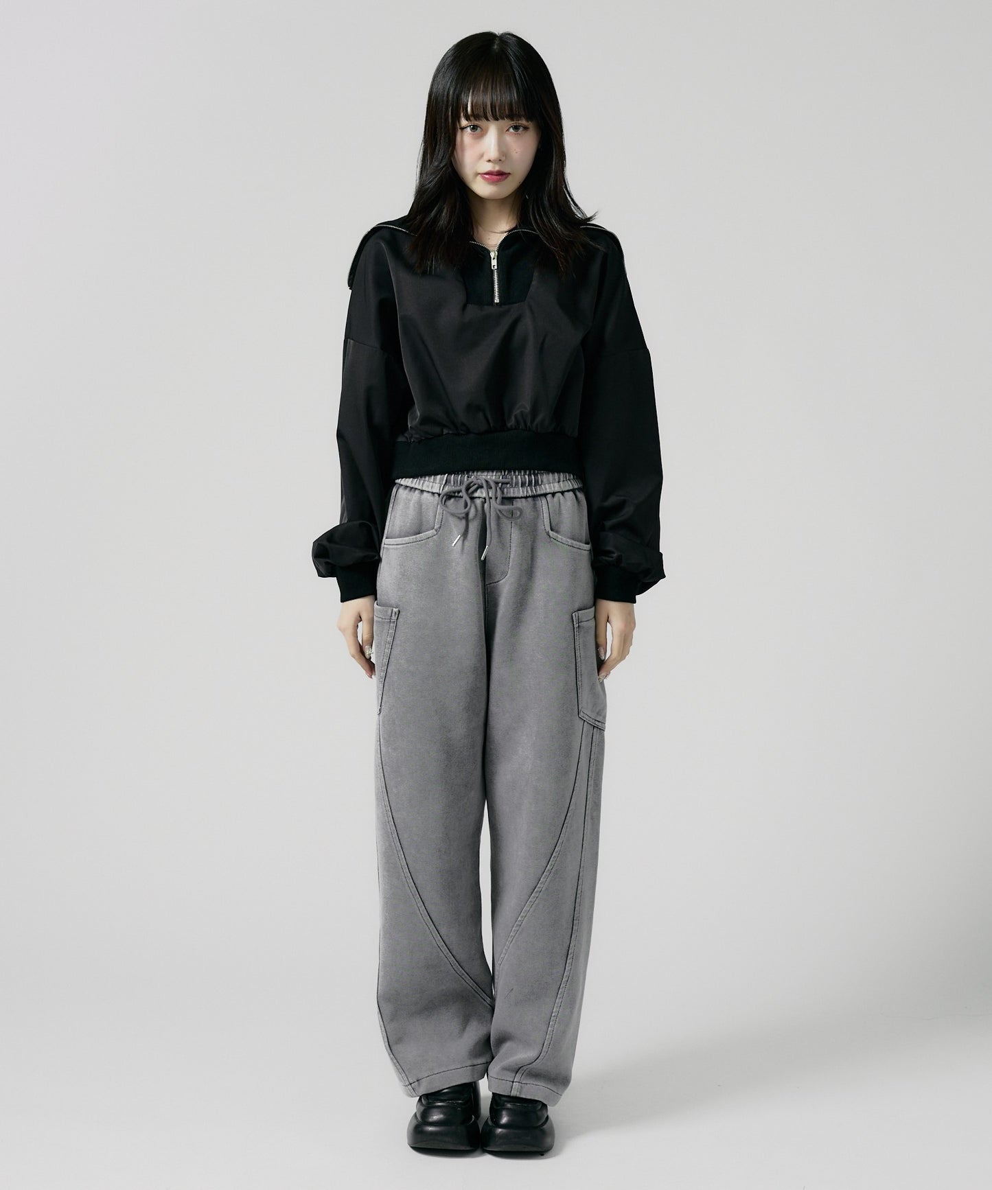 Chick / Vintage Like Cargo Sweatpants 洗い加工風 カーゴスウェットパンツ