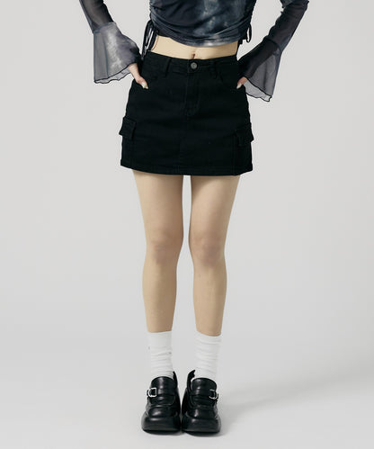 Chick / Cargo Denim Mini Skirt カーゴデニムミニスカート