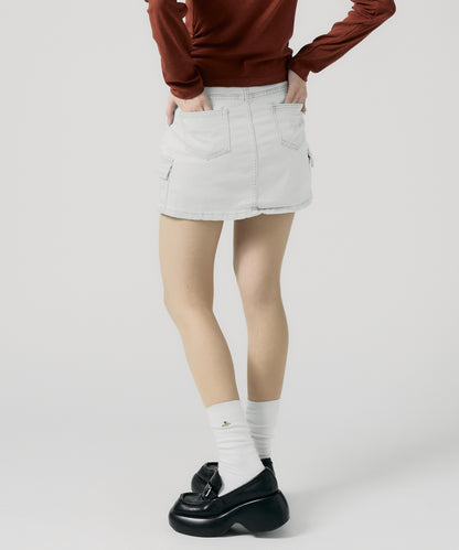 Chick / Cargo Denim Mini Skirt カーゴデニムミニスカート