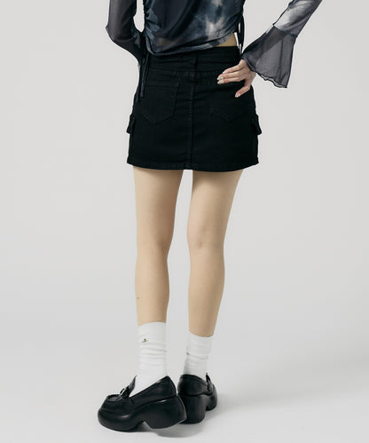 Chick / Cargo Denim Mini Skirt カーゴデニムミニスカート