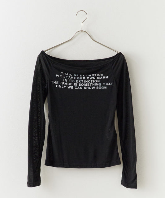 AO.2 / Sheer Lettering Tops