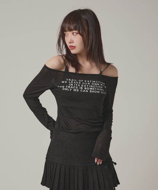 AO.2 / Sheer Lettering Tops
