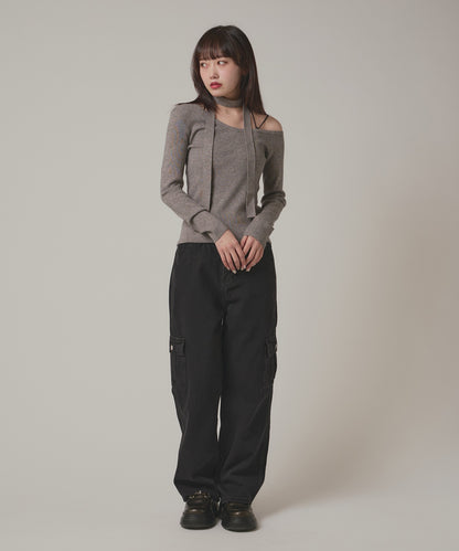 AO.2 / Denim Cargo Pants