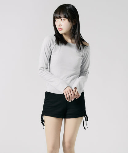 Chick / Soft Tach Offshoulder Knit Sewn ソフトタッチ オフショル ニットソー