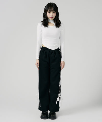 Chick / side lace up track pants サイド レースアップ トラックパンツ