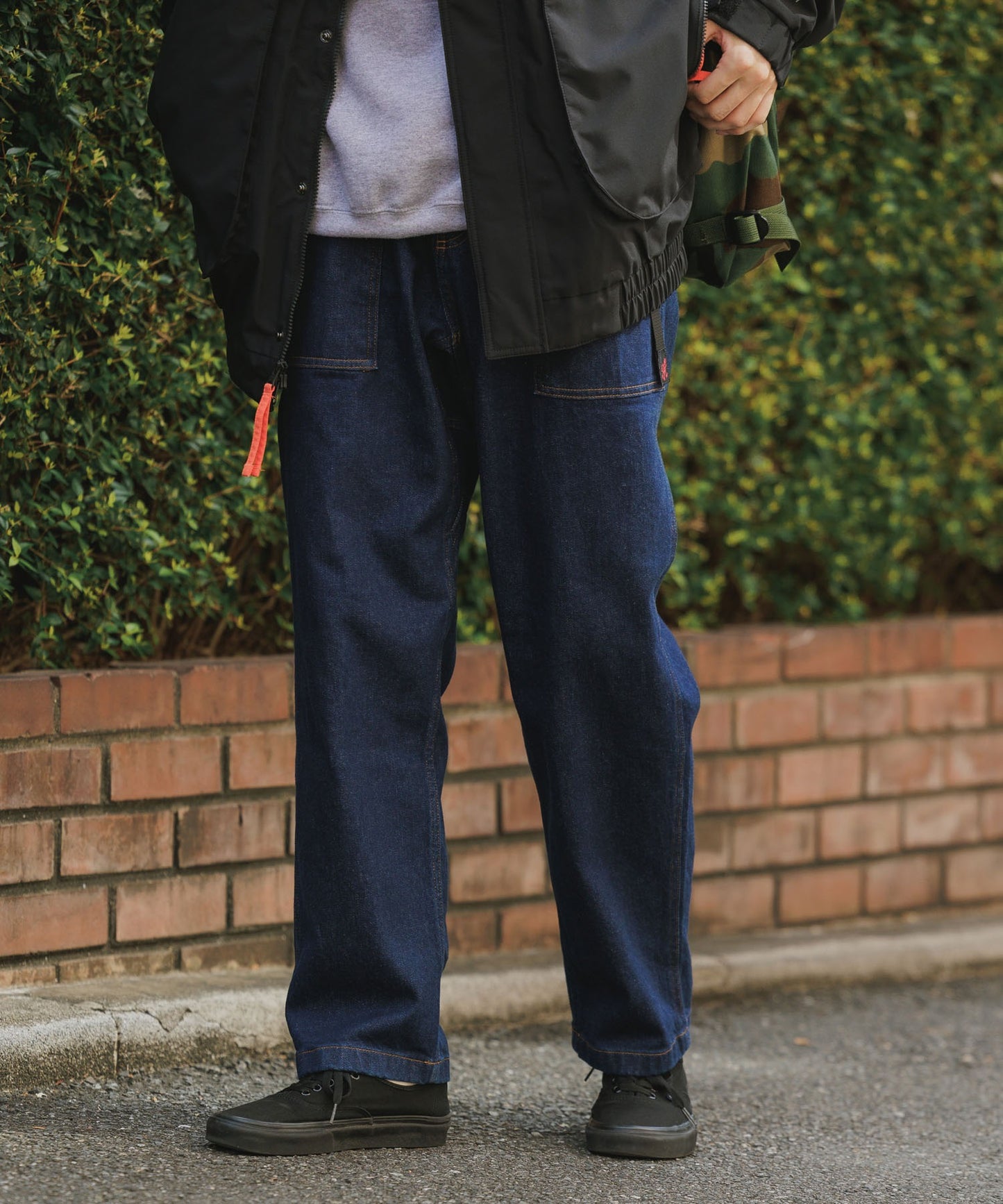 Gramicci / STRETCH DENIM LOOSE TAPERED RIDGE PANT