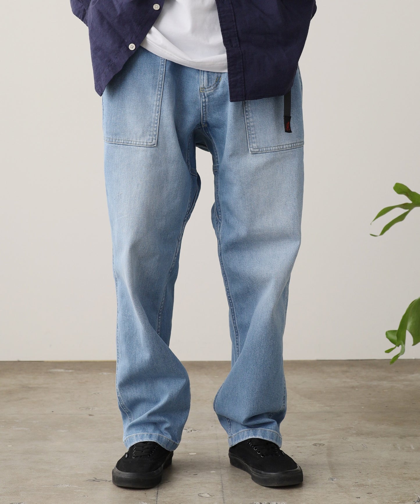 Gramicci / STRETCH DENIM LOOSE TAPERED RIDGE PANT