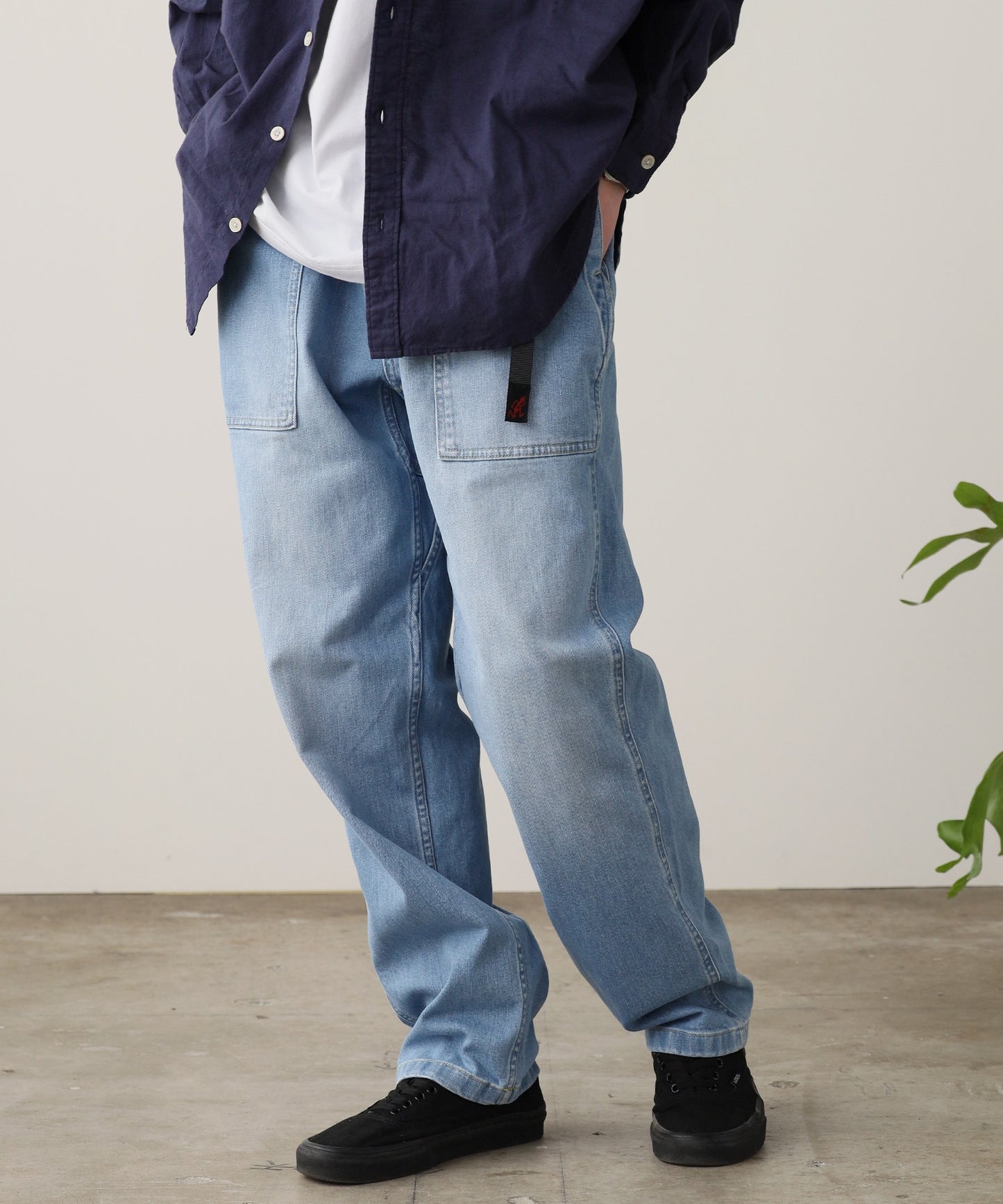 Gramicci / STRETCH DENIM LOOSE TAPERED RIDGE PANT