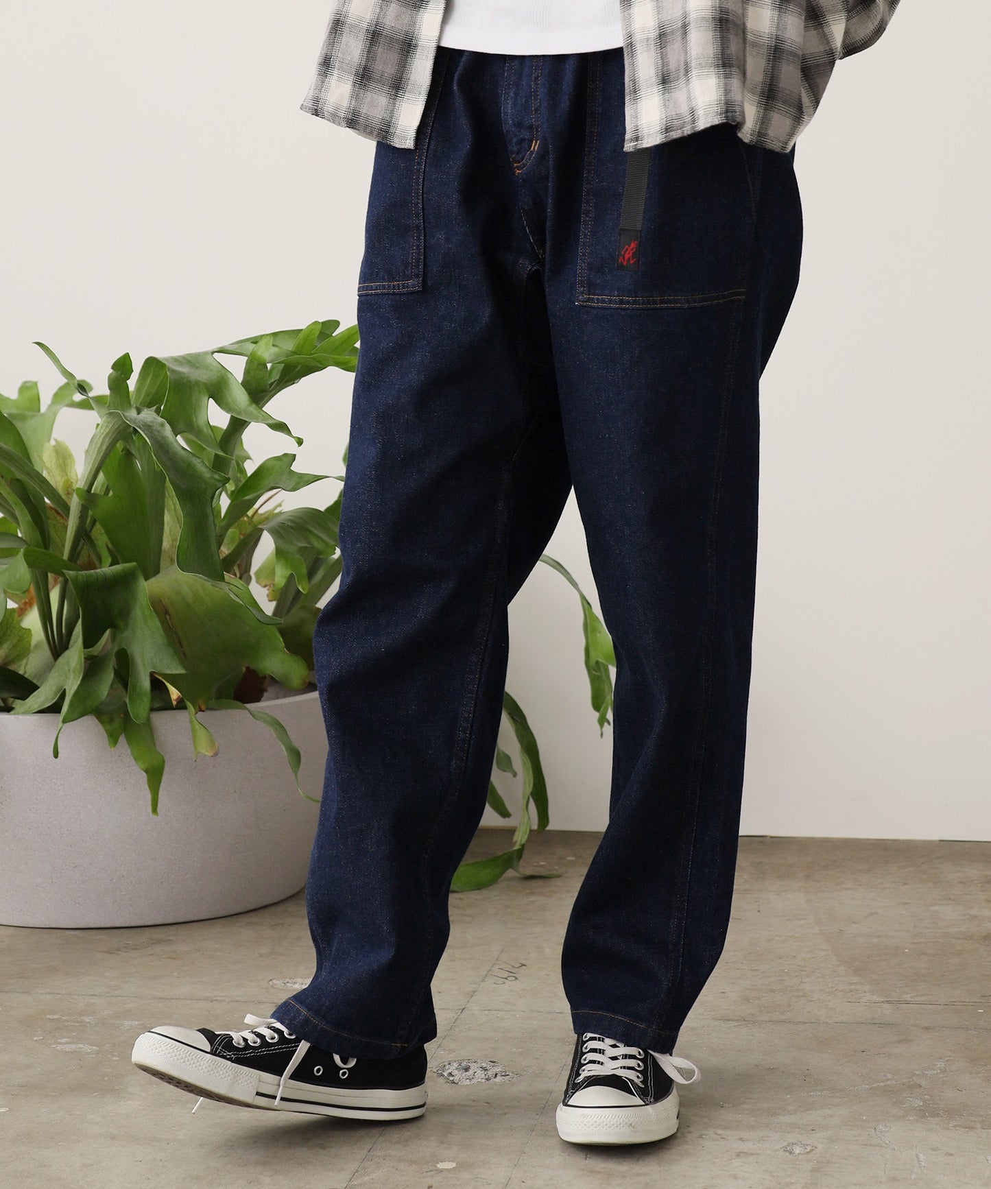 Gramicci / STRETCH DENIM LOOSE TAPERED RIDGE PANT