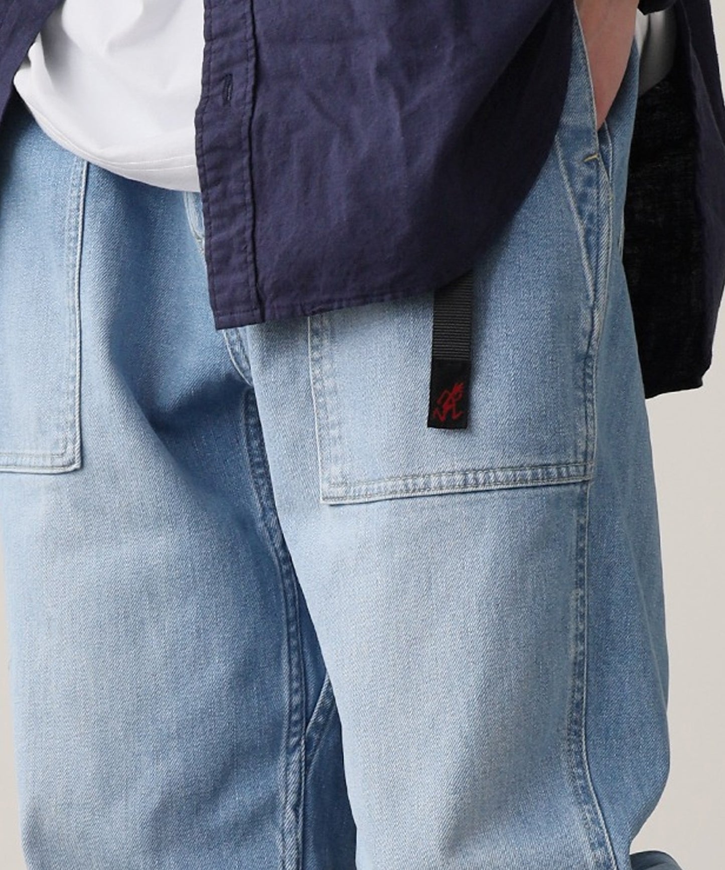 Gramicci / STRETCH DENIM LOOSE TAPERED RIDGE PANT
