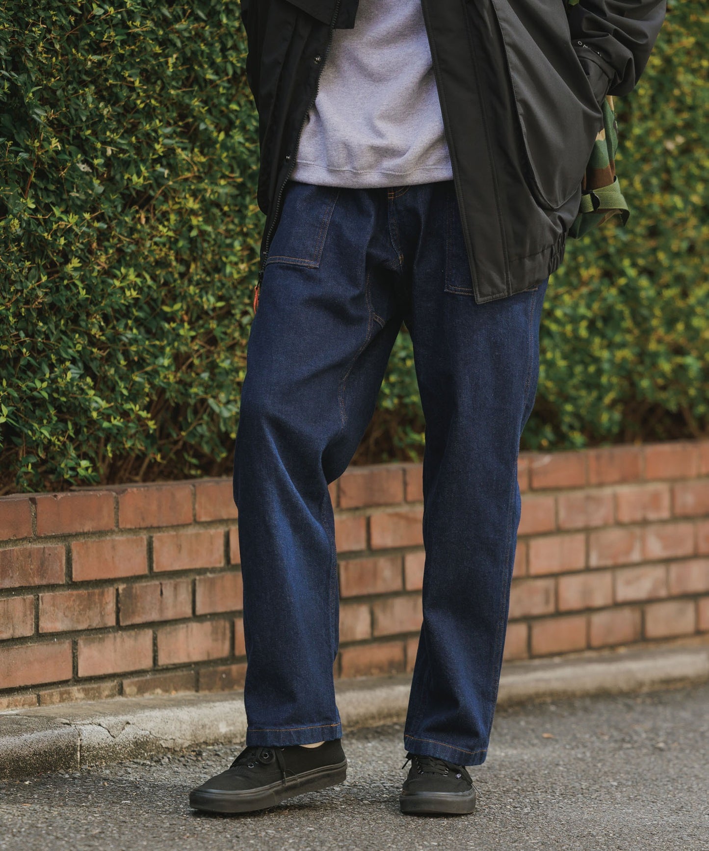 Gramicci / STRETCH DENIM LOOSE TAPERED RIDGE PANT