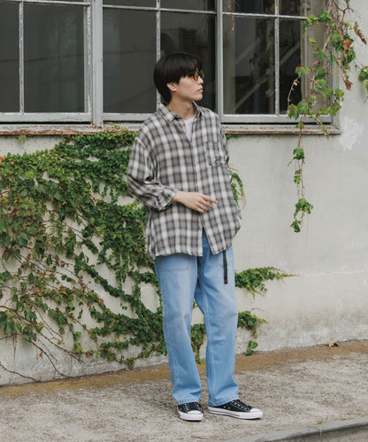 Gramicci / STRETCH DENIM LOOSE TAPERED RIDGE PANT