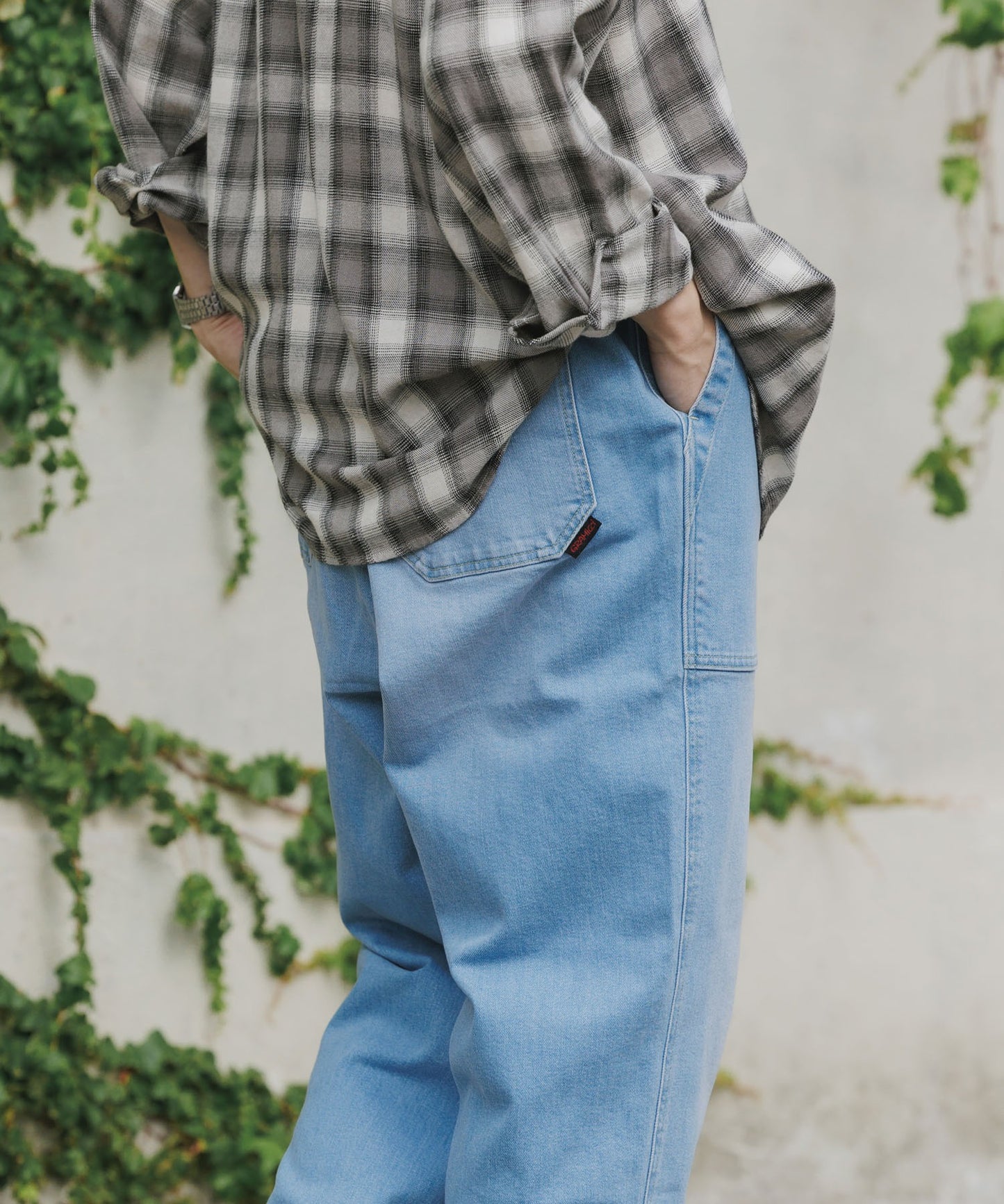 Gramicci / STRETCH DENIM LOOSE TAPERED RIDGE PANT