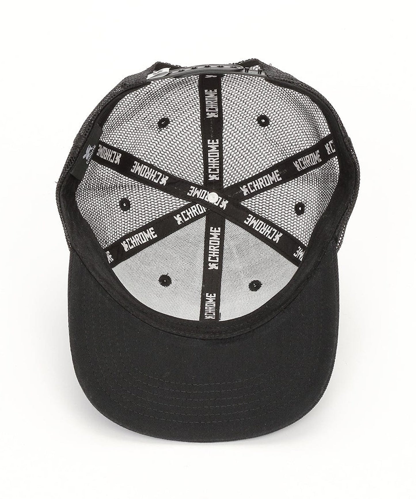 CHROME / 6 PANEL MESH CAP