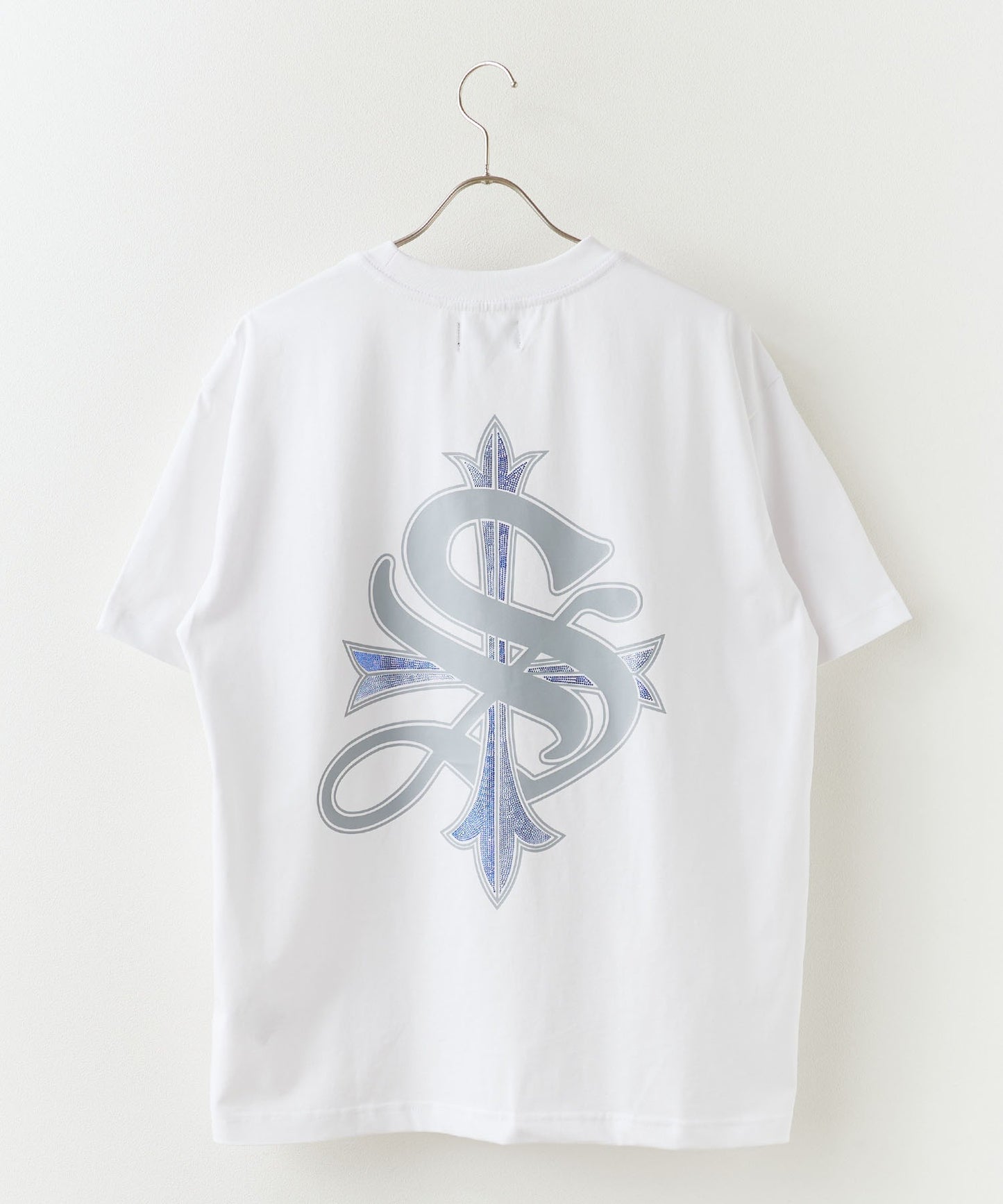 SUPPLIER / 2-Tone Rhinestone Cross Tee